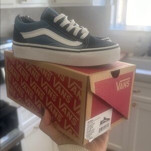 Vans Old Skool Navy and White Sneakers